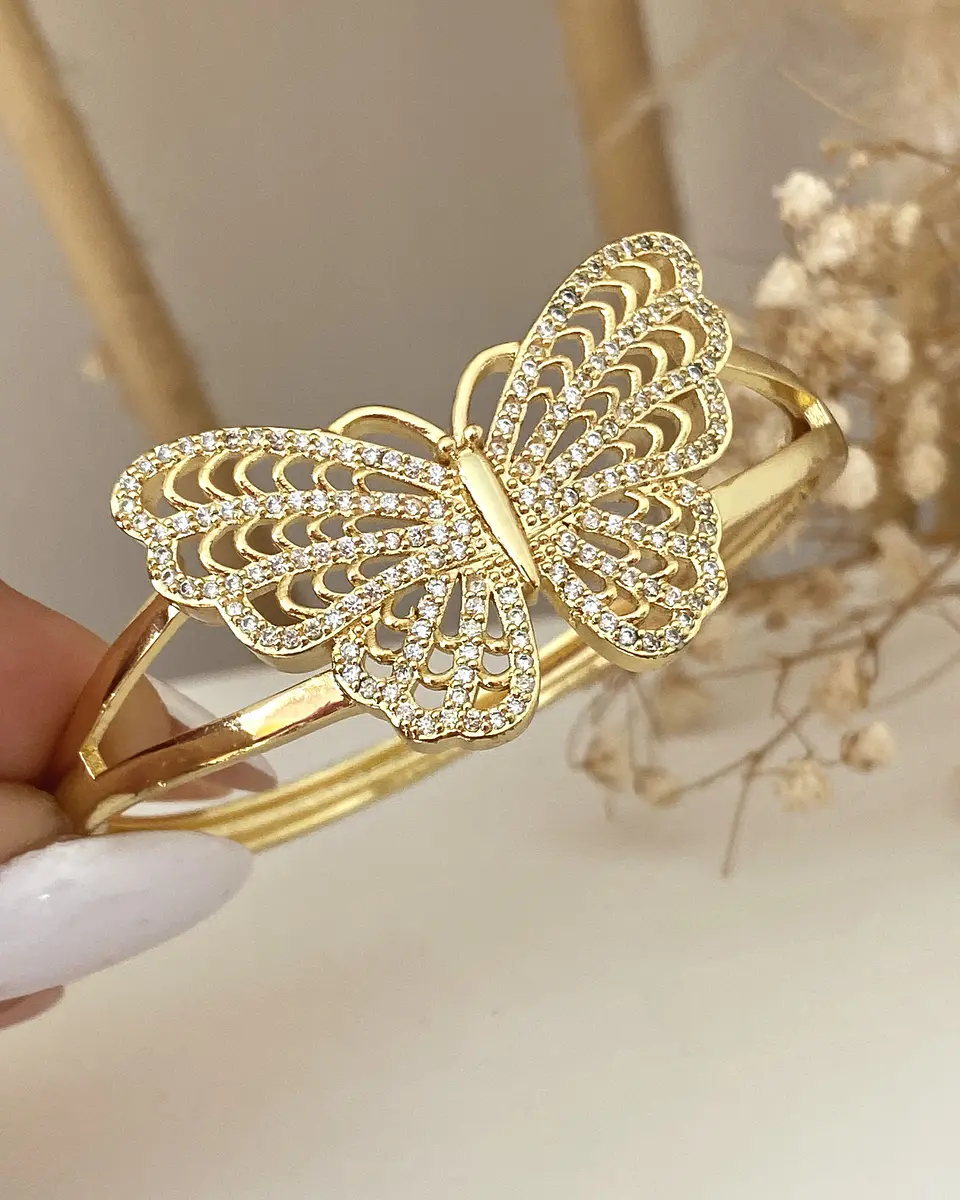 Brazalete Mariposa Circones Gold 3