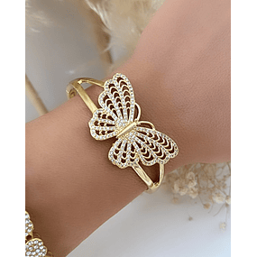 Brazalete Mariposa Circones Gold