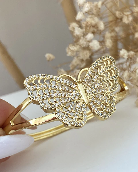 Brazalete Mariposa Circones Gold