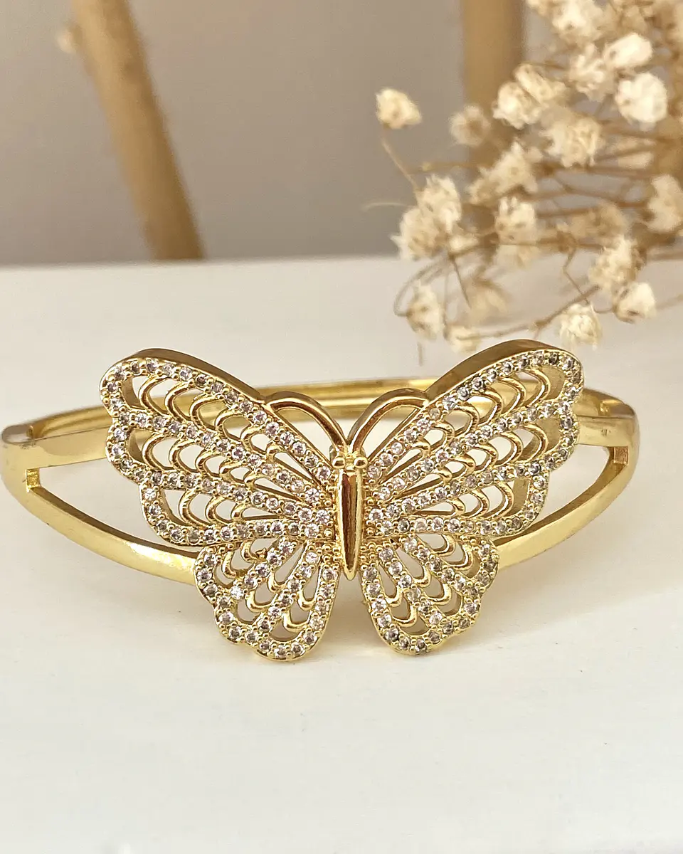 Brazalete Mariposa Circones Gold 5