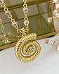 Collar Caracola con Cadena Circones Gold - Miniatura 5