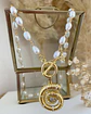 Collar Caracola  Perlas de Río gold - Miniatura 2