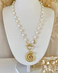 Collar Caracola  Perlas de Río gold - Miniatura 9