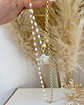 Collar XL Estrella Cuarzo Tornasol con  Perlas de río - Miniatura 8