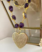 Pulsera Amatistas pulidas Corazón Circones Gold  - Miniatura 6
