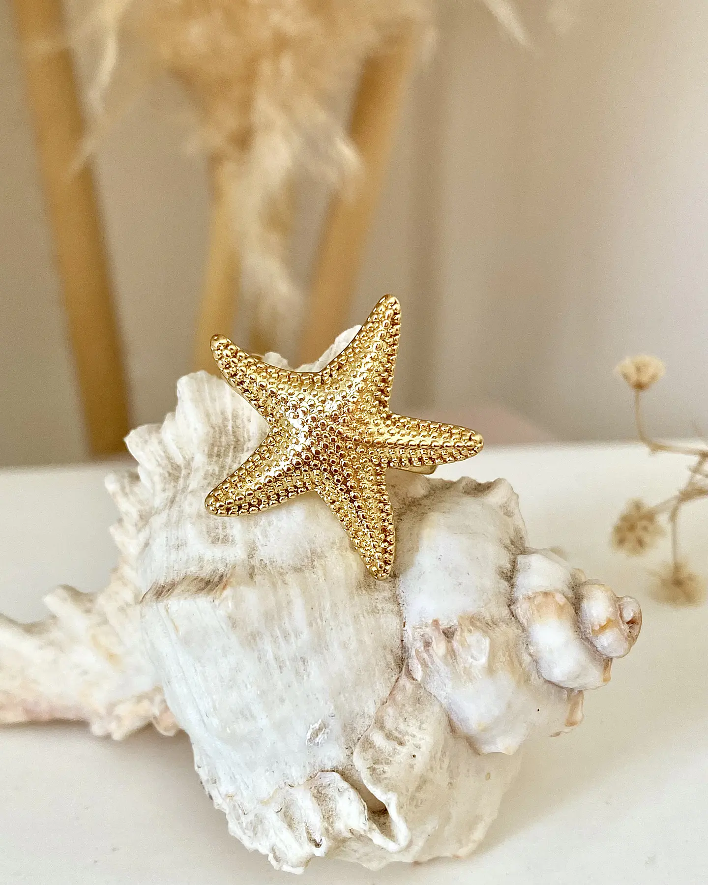 Anillo Estrella de Mar gold  1