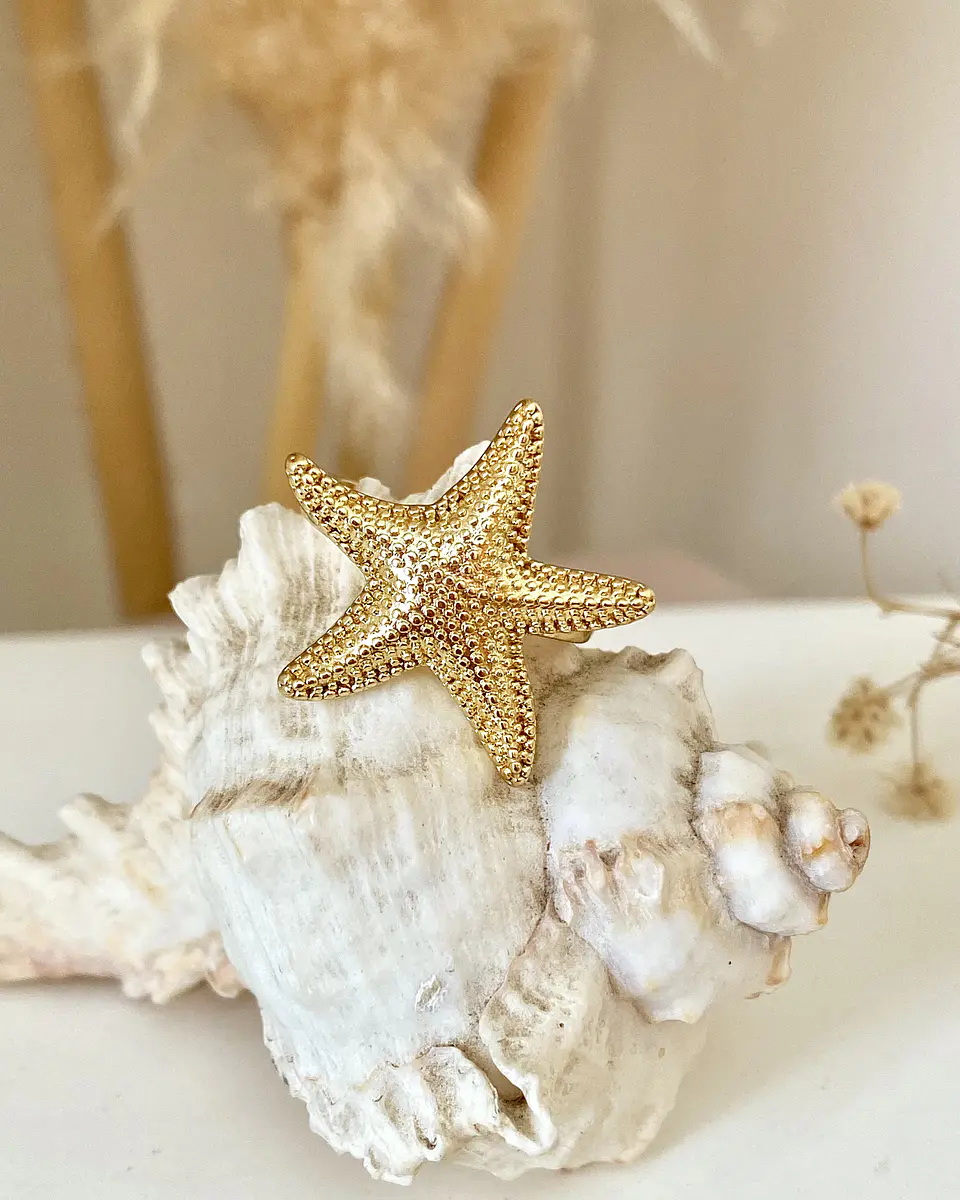 Anillo Estrella de Mar gold  1