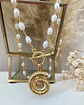 Collar Caracola Perlas de Río Gold - Miniatura 6