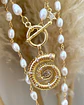 Collar Caracola Perlas de Río Gold - Miniatura 7