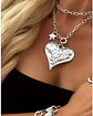 Colla XL Maxi Corazon Silver con Estrellita lateral  - Miniatura 1