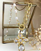 Collar  Cruz Nácar Perlas gold - Miniatura 4