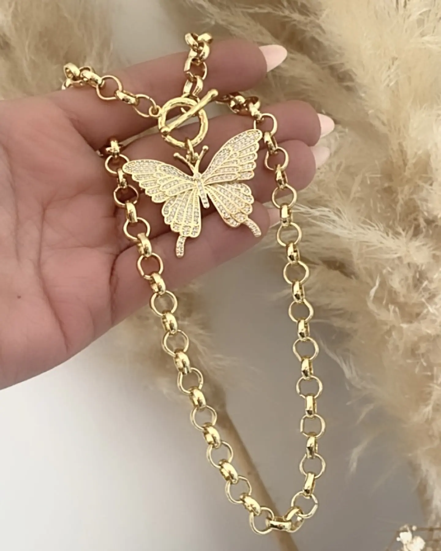Collar Maxi Mariposa Circones Gold  4