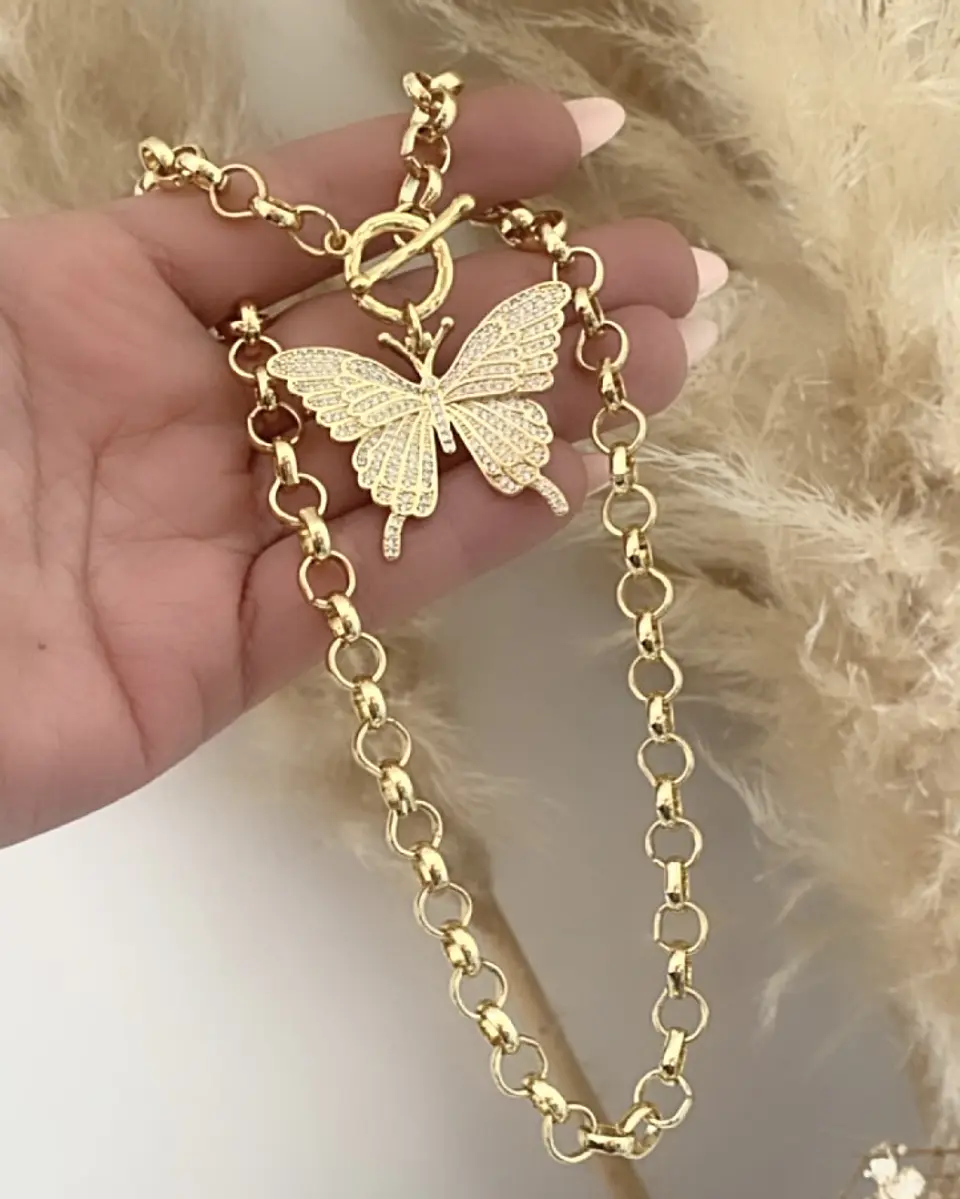 Collar Maxi Mariposa Circones Gold  4