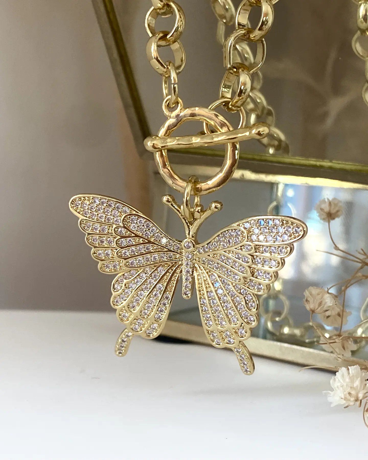 Collar Maxi Mariposa Circones Gold  5