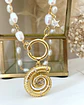 Collar Caracola Perlas de Río Gold  - Miniatura 3