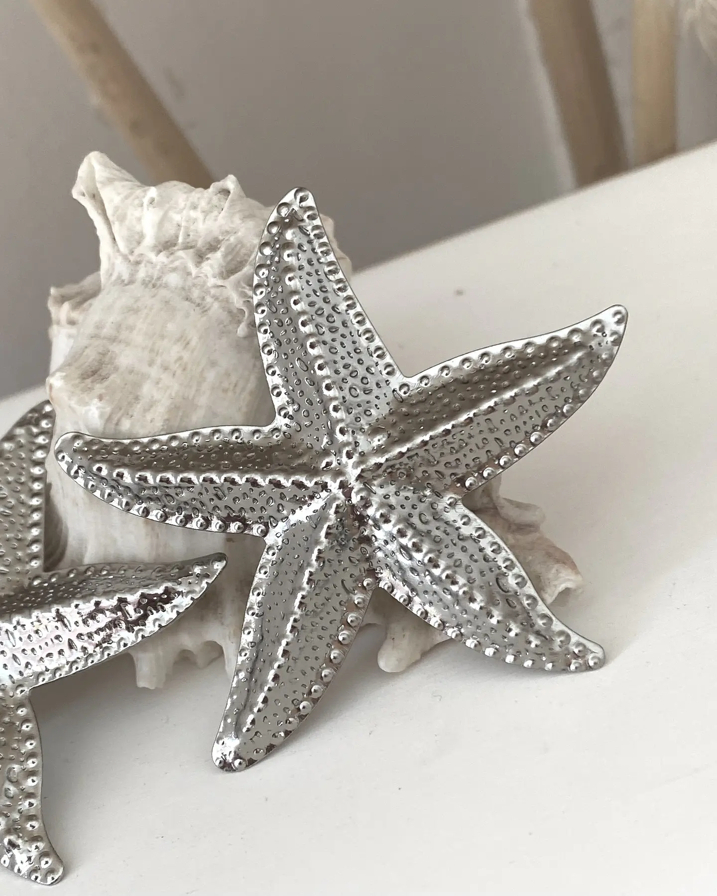 Aros Maxi Estrella de Mar Silver 2