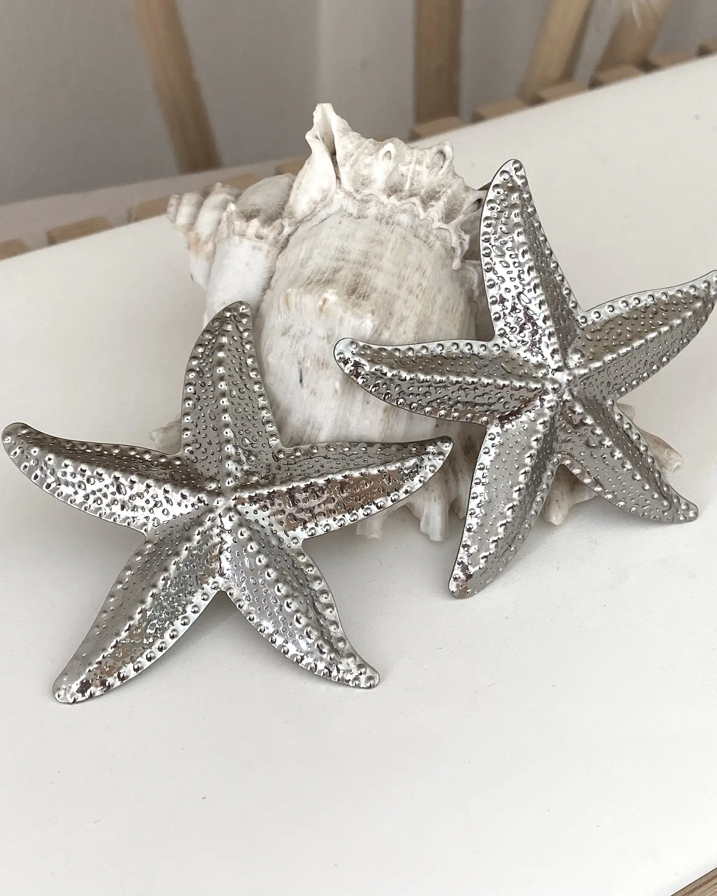 Aros Maxi Estrella de Mar Silver 6