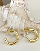 Argollas Lisas pequeñas gold - Miniatura 1