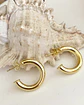 Argollas Lisas pequeñas gold - Miniatura 3