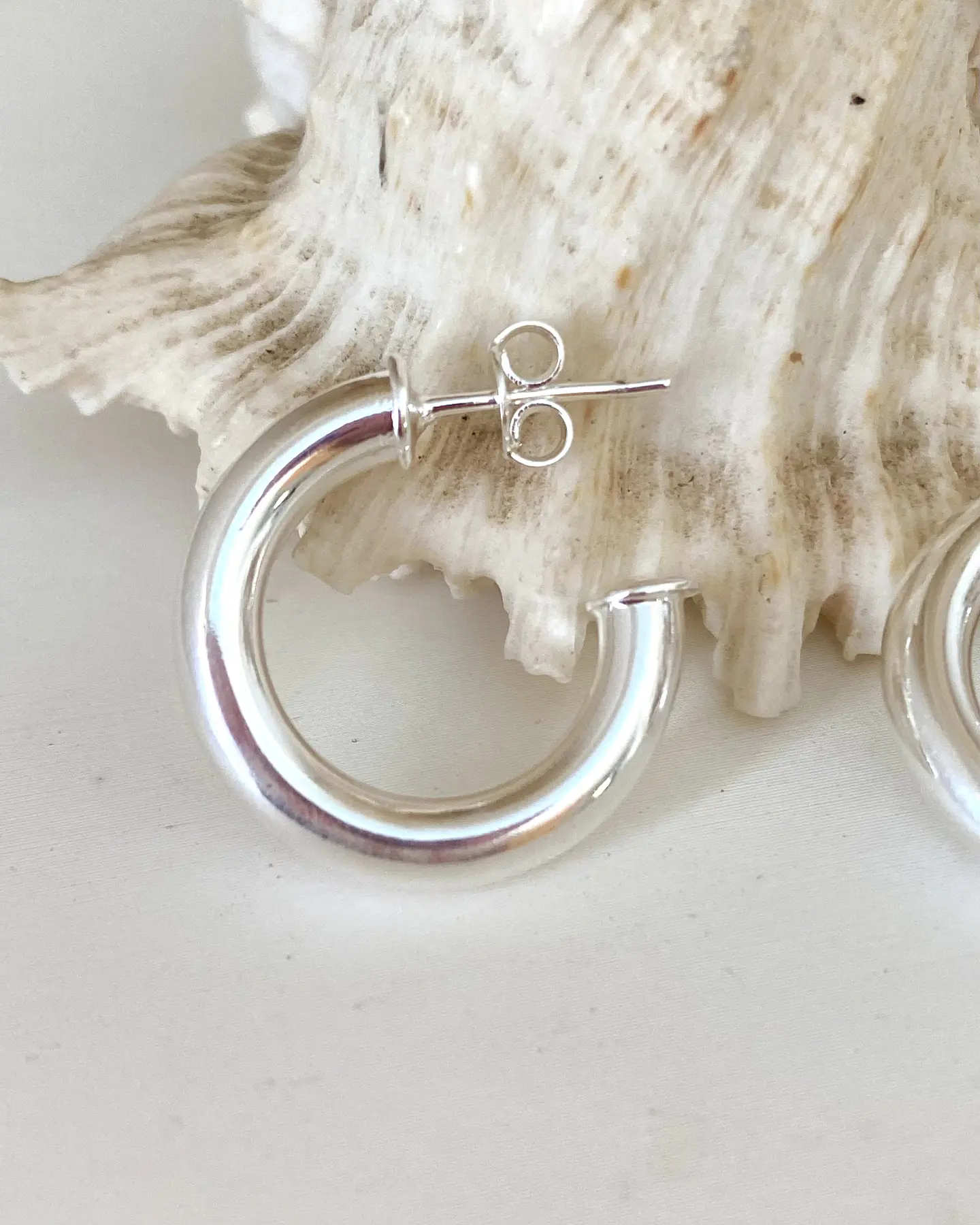 Argollas Lisas pequeñas silver 2