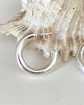 Argollas Lisas pequeñas silver - Miniatura 2