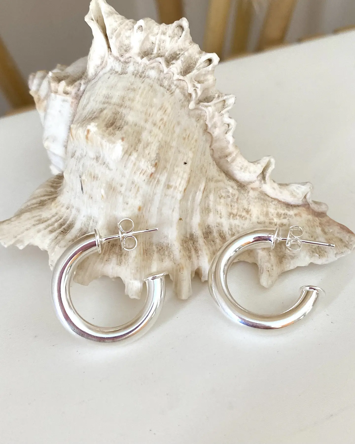 Argollas Lisas pequeñas silver 3