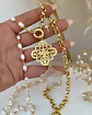 Collar XL Estrella Cuarzo Perlas Gold - Miniatura 1