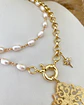 Collar XL Estrella Cuarzo Perlas Gold - Miniatura 4