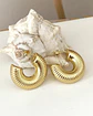 Argollas Texturadas Gold  - Miniatura 1