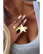 Collar Maxi Estrella Gold eslabones cristal black - Miniatura 1