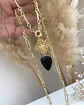 Collar XL Mandala y Onyx Gold - Miniatura 2