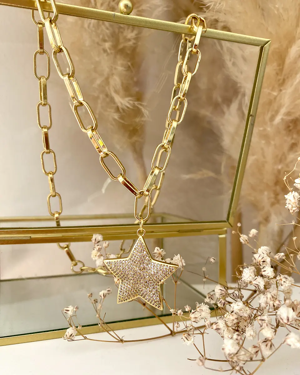 Collar Estrella Circones Gold  2