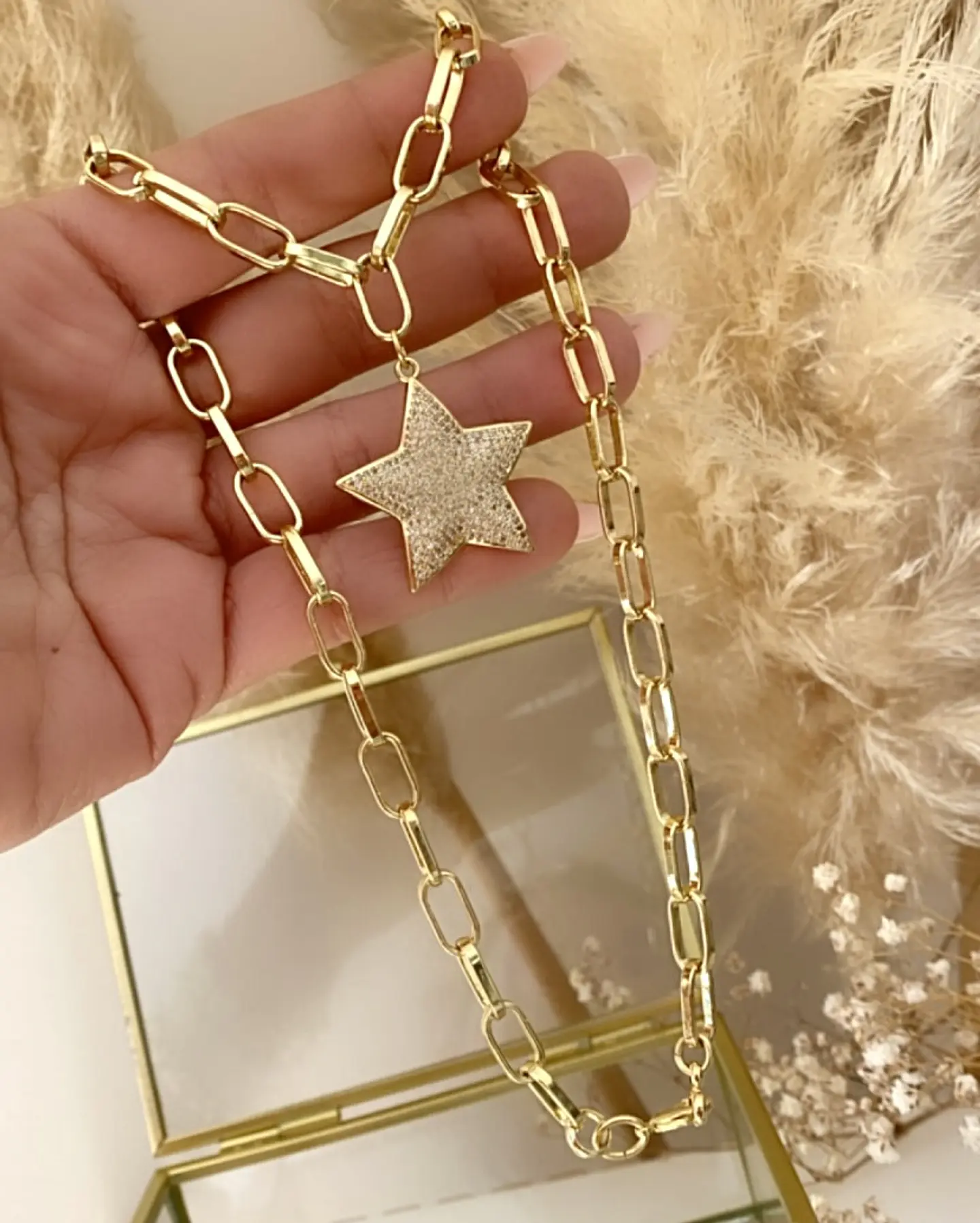 Collar Estrella Circones Gold  3