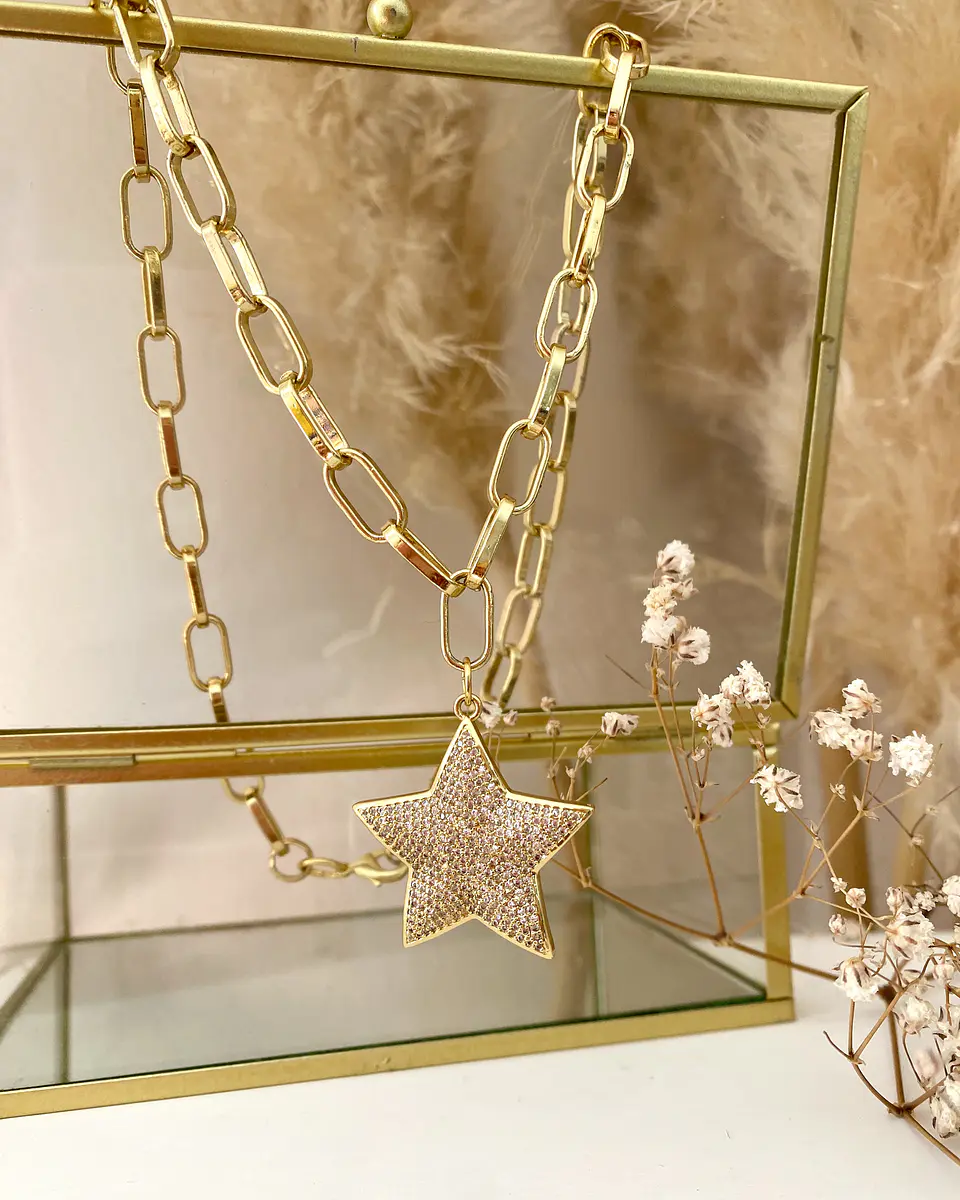 Collar Estrella Circones Gold  6