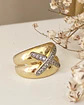 Anillo X Doble Circones Gold  - Miniatura 2