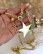 Collar XL Maxi Estrella Lijada punto luz Gold - Miniatura 1