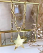 Collar XL Maxi Estrella Lijada punto luz Gold - Miniatura 6