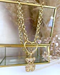Collar Osito Circones Conector Corazón punto de luz Gold - Miniatura 7