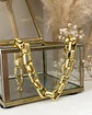 Pulsera Maxi eslabones Rectangulares Gold  - Miniatura 2