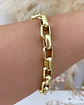 Pulsera Maxi eslabones Rectangulares Gold  - Miniatura 5