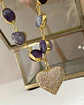 Pulsera amatistas Corazón pequeño Circones gold - Miniatura 3