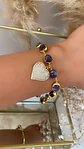 Pulsera amatistas Corazón pequeño Circones gold - Miniatura 1