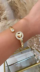 Pulsera Esclava Corazón punto de luz Gold - Miniatura 1