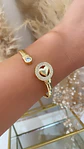 Pulsera Esclava Corazón punto de luz Gold - Miniatura 5