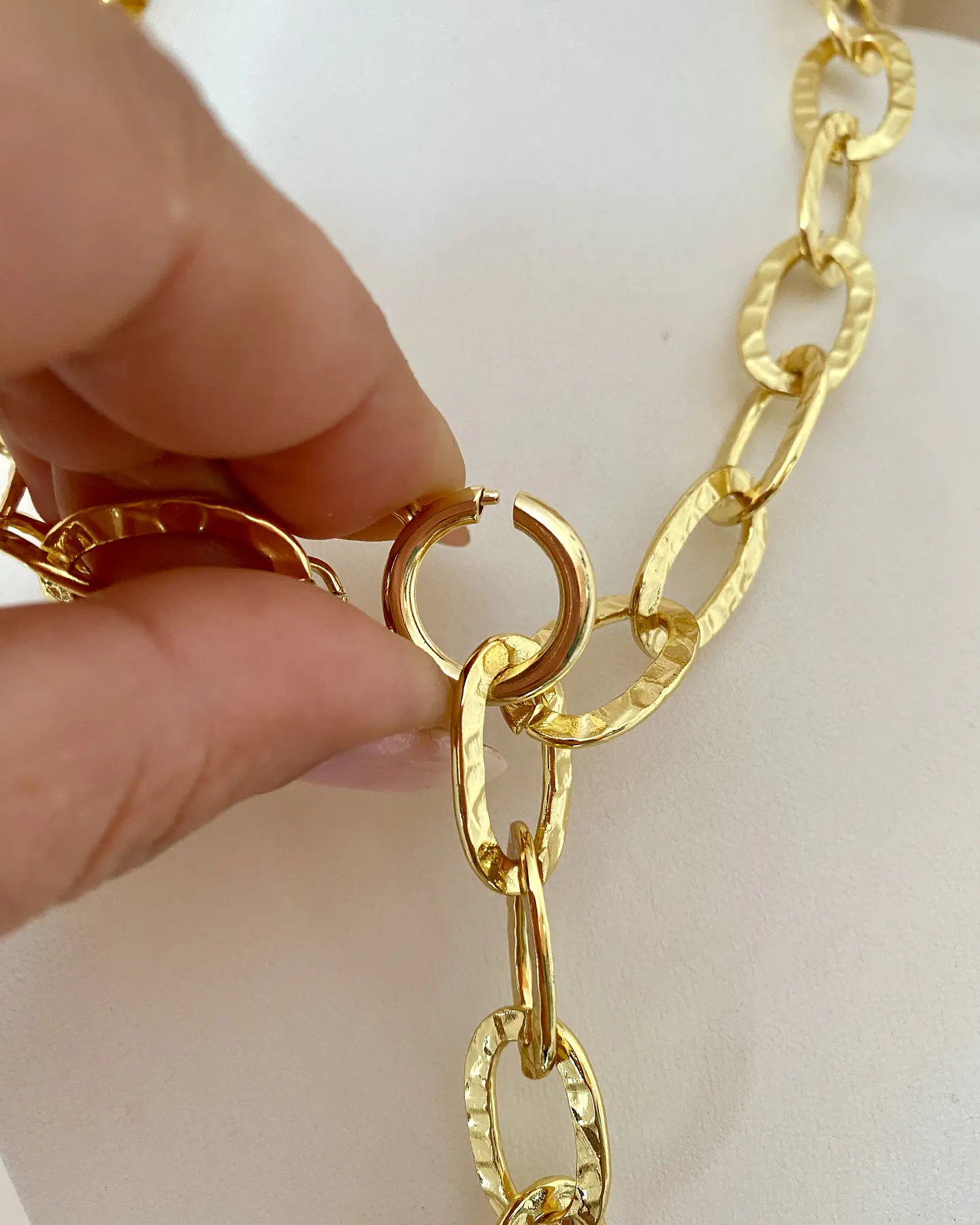 Collar Maxi Corazon Entrelazado con Maxi Conector Circulo 7