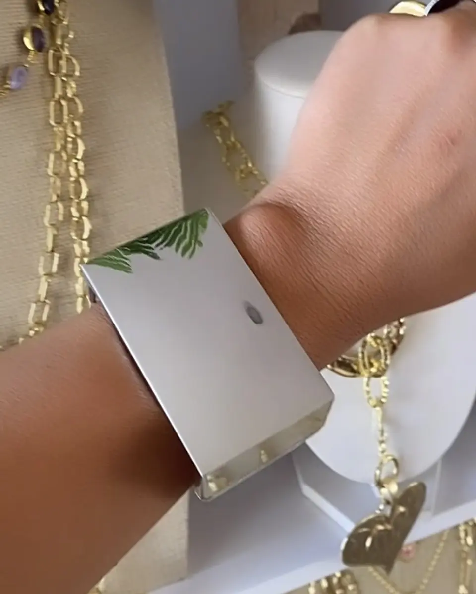 Maxi Brazalete Square Silver 3