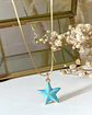 Collar Estrellita de Mar Turquesa esmaltado gold - Miniatura 3