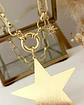 Collar Maxi Estrella Lijada punto de luz gold - Miniatura 5