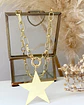 Collar Maxi Estrella Lijada punto de luz gold - Miniatura 6