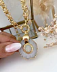 Collar Cuarzo Drusa Punto de luz gold - Miniatura 3